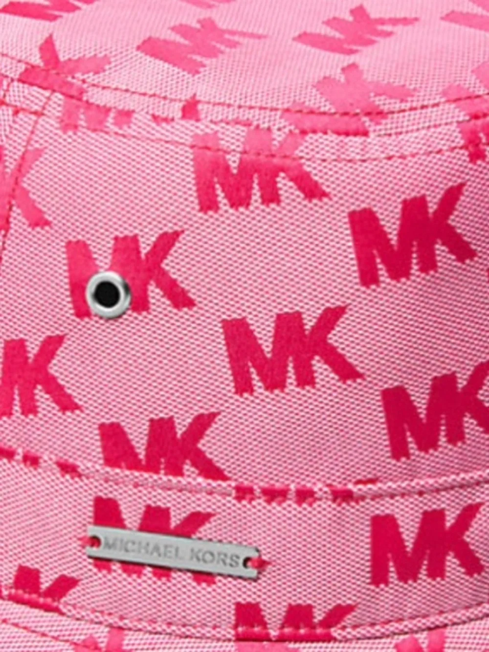 Michael Kors Pink MK Logo Bucket Hat